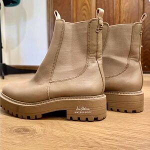 Sam Edelman Beige Ankle Booties